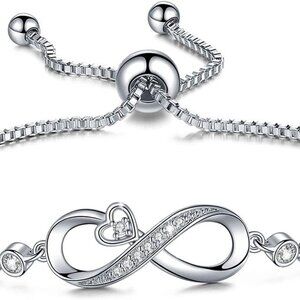 Infinity Heart Bracelet Women Girls Girls Jewelry Gift for Her
